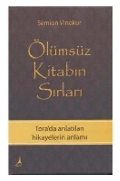 Alter Yayıncılık Ölümsüz Kitabın Sırları kitabı - Semion Vinokur - Alter Yayıncılık ürün görseli 1