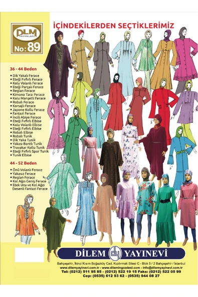 Güler Erkan Provasız Yazlık Ferace Giyim Kalıpları - Resim 3