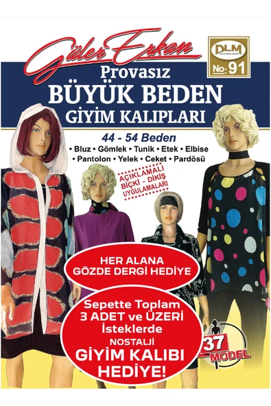 Güler Erkan Provasız Büyük Beden Giyim Kalıpları