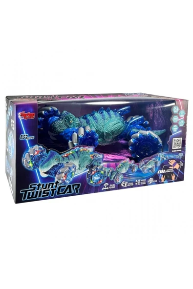 DEKANTOYS Uzaktan Kumandalı Full Fonksiyon Dinozor  Bilekten Kontrol Şarjlı 2.4G Elle Kontrol Dinozor Araba - 3