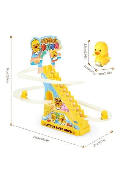 DEKANTOYS Dön Dolaş Oyunu Işıklı Müzikli Ördekli Dön Dolaş Oyunu - 4