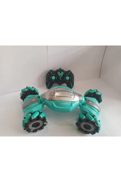TİLATOYS Boratila Toys2.4ghz Uzaktan Kumandalı 360 Derece Dönen Giden Drift Atan Işıklı Yeşil Akrobat Araba