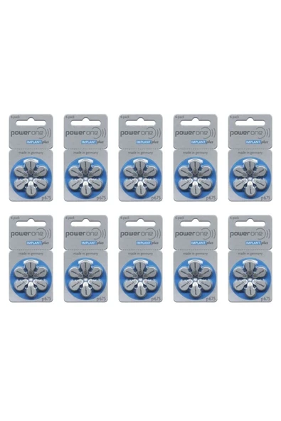 VARTA Powerone Implantplus P675 Kulaklık Pili (60 Adet)1kutu