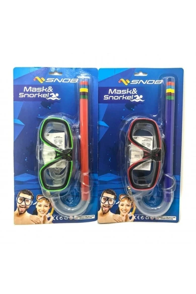 SNOB Yüzücü Yetişkin Maske Şnorkel Set