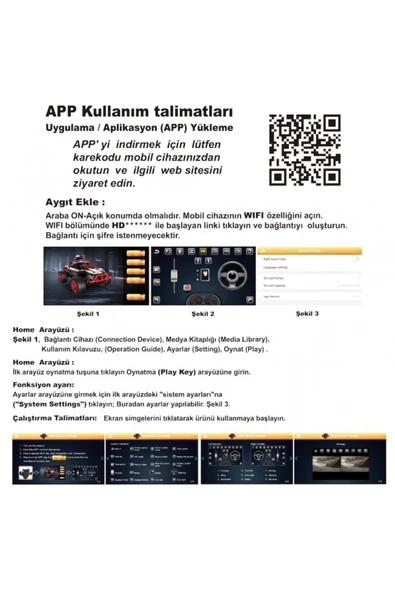 DEKANTOYS Uzaktan Kumandalı Full Fonksiyon Şarjlı Telefonla Kontrol Edilen 2.4G Wifi Kameralı Stunt Araba - 4