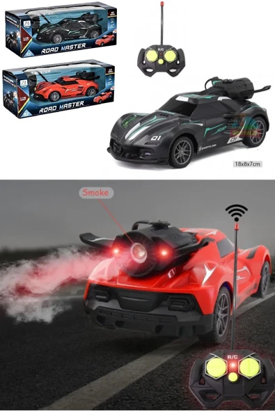 DEKANTOYS Kuzgun Uzaktan Kumandalı Şarjlı Duman Atan Işıklı Arabası - 1:18 Full Fonksiyon Arabası - 4