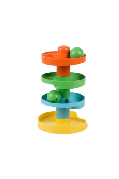 ZUZU TOYS Yağmur Damlası Çıngıraklı Kaydıraklı Eğitici Kule Top Oyunu Bebek Oyuncakları