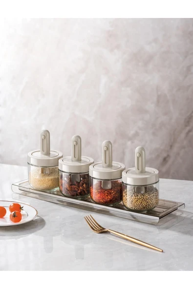 Pinmoo Flexy Ayarlanabilir Kaşıklı Baharatlık 300 ml - 4