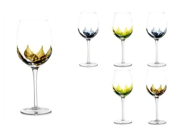 Mikasa Moor Yaprak Dek 6'lı Beyaz Şarap Kadehi 480ML P342.101326