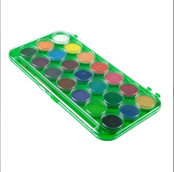 Fatih Sulu Boya 21 Renk Büyük Boy Fırça Hediyeli - Resim 3