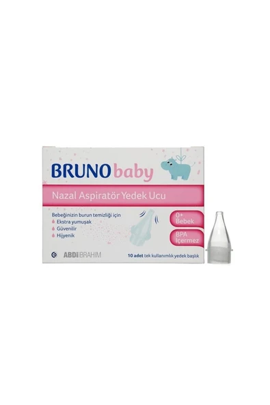Bruno Baby Nazal Aspiratör Yedek Ucu 10'lu