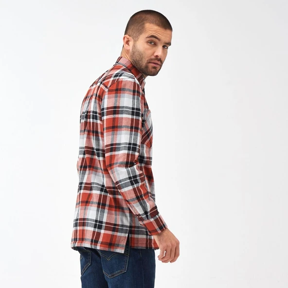 Regatta Thamos Erkek Gömlek-KIRMIZI - 3