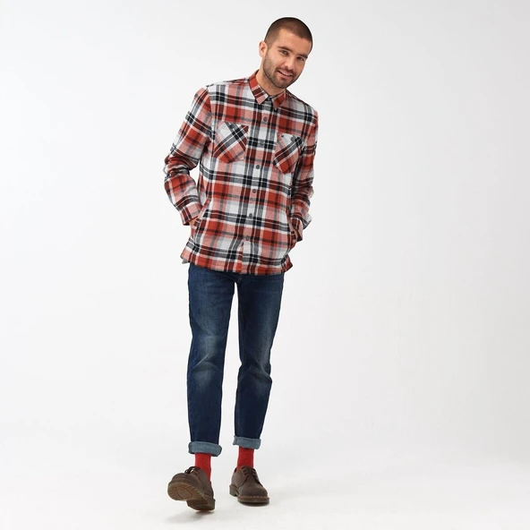 Regatta Thamos Erkek Gömlek-KIRMIZI - 4