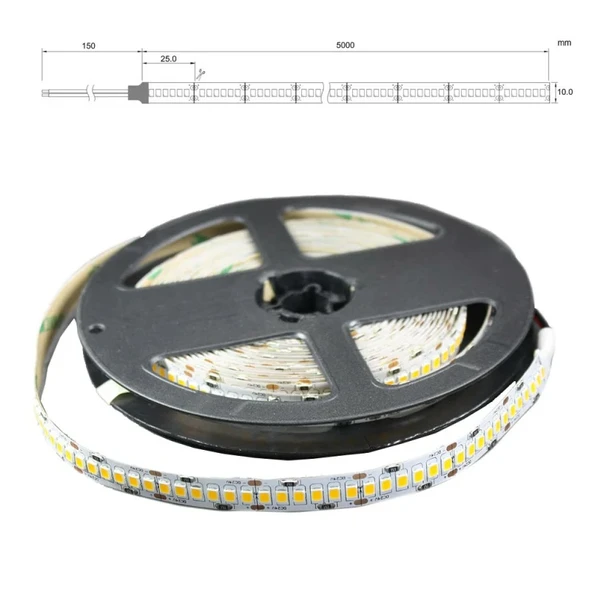 5metre 240 LED/m şerit Led kırmızı hortum kendinden yapışkanlı güçlü yüksek performans SMD2835 12V DC IP20 - 8