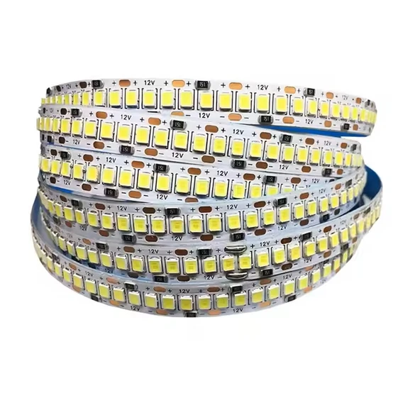 5metre 240 LED/m şerit Led kırmızı hortum kendinden yapışkanlı güçlü yüksek performans SMD2835 12V DC IP20 - 7