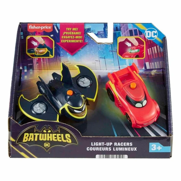 Fisher Price Batwheels Işıklı Yarışçılar Redbird & Batwing 2’li Paket HML26 - 4