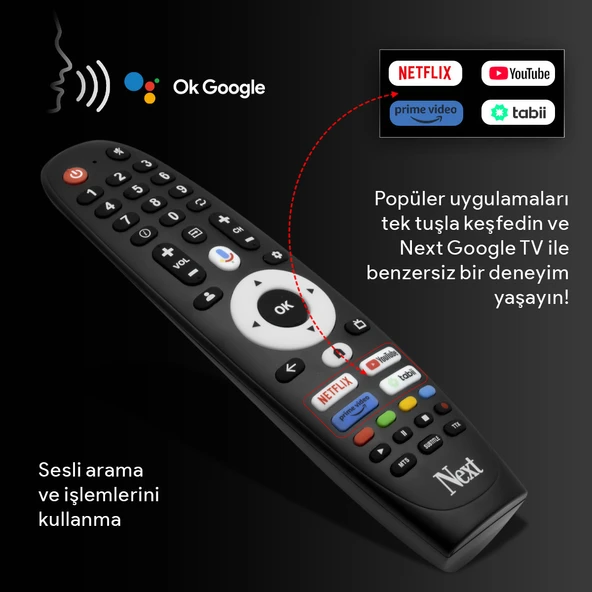 Next YE-50GFSG8-QLED 50" 127 Ekran UHD 4K Google TV - 9
