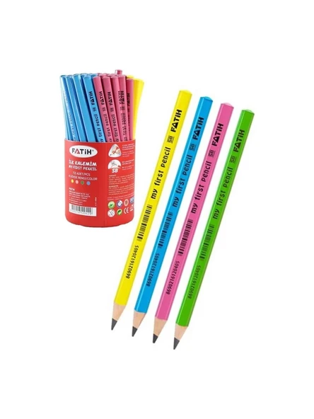 Fatih Ilk Kalemim Yazıya Başlangıç Kalemi 4'lü Üçgen Jumbo - 6