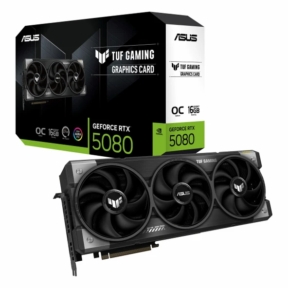 Asus TUF Gaming GeForce RTX 5080 OC 16GB GDDR7 256Bit HDMI/DP Ekran Kartı