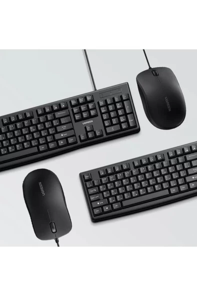 Ugreen Mk003 Ingilizce Kablolu Klavye Mouse Seti Teşhir - Resim 6