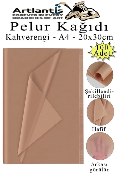 Pelur Kağıdı Renkli 100 lü 1 Paket A4 Pelur Kagıt Moda Tasarım Tekstil Hediye Paketleme Ambalaj Kağıdı Parti Doğum Günü - 4