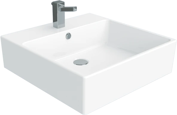 CREAVİT NX256 SET ÜSTÜ 50x50 DÜZ KARE LAVABO