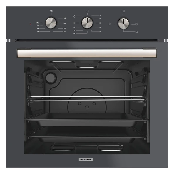 KUMTEL Antrasit 2'li Ankastre Cam Set(Fırın ve Ocak) - 2