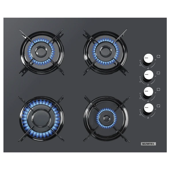 KUMTEL Antrasit 2'li Ankastre Cam Set(Fırın ve Ocak) - 3