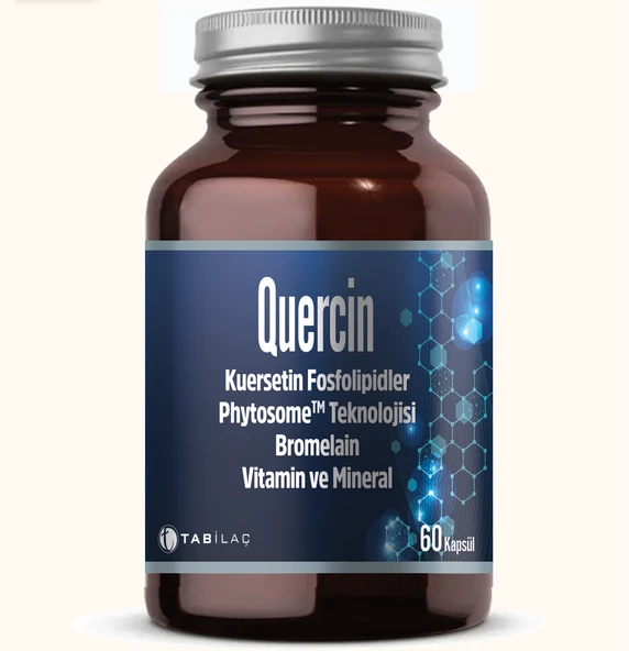 Quercin Kuersetin, Bromelain, Vitamin ve Mineral İçeren Takviye Edici Gıda