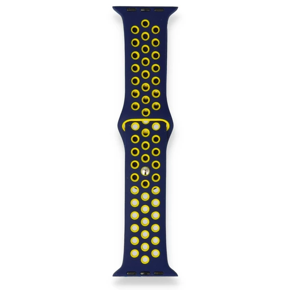 FitCase Apple Watch 42 44 45 49 mm Uyumlu Point Spor Silikon Kordon - 7