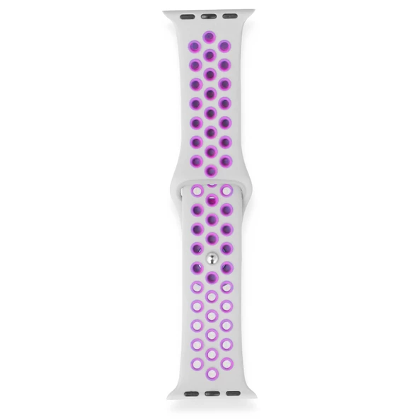 FitCase Apple Watch 42 44 45 49 mm Uyumlu Point Spor Silikon Kordon - 3