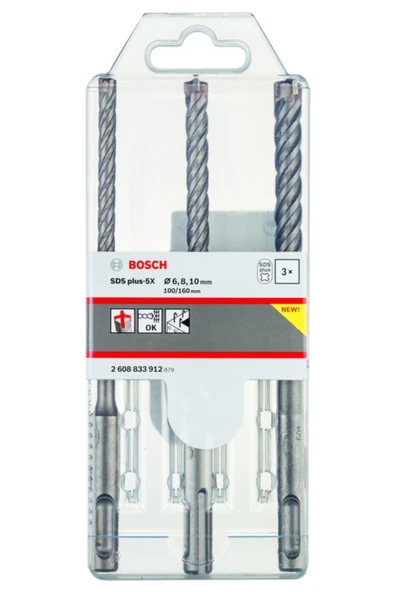 Bosch SDS Plus-5X K-Delici Uç 3lü Set - 2