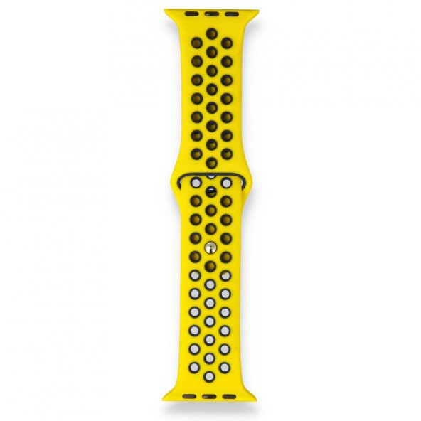 FitCase Apple Watch 38 40 41 mm Uyumlu Point Spor Silikon Kordon - 9