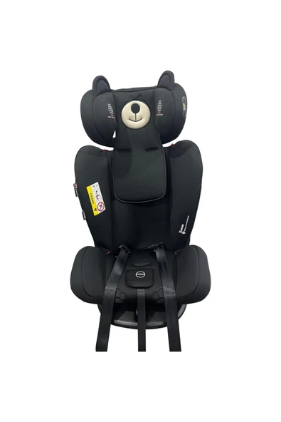 Yoyko Bear 360 ° SİYAH Dönebilir Yatabilir 0-36 Kg Oto Koltuğu ISOFIX/SIP/LATCH - Resim 4
