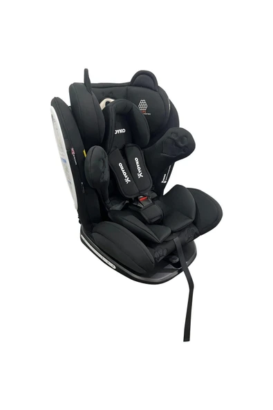 Yoyko Bear 360 ° SİYAH Dönebilir Yatabilir 0-36 Kg Oto Koltuğu ISOFIX/SIP/LATCH - Resim 3
