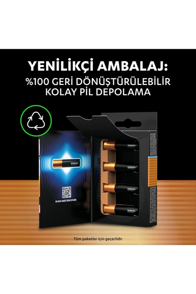 Duracell Optimum AA Alkalin Kalem Pil 1,5V 6lı Paket + Optimum AAA Alkalin Kalem Pil 1,5V 6lı Paket - 7