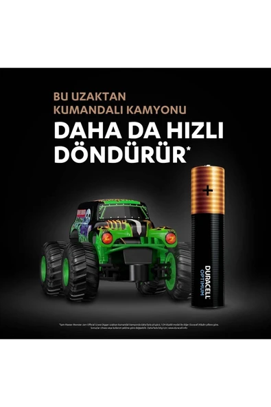 Duracell Optimum AAA Alkalin İnce Kalem Pil 8'li Paket 1,5V LR6 MX1500 - 4
