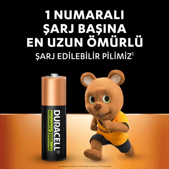 Duracell Şarj Edilebilir AA 2500mAh Piller 4'lü Paket - 5