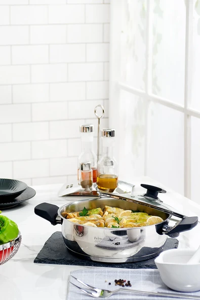 Optima Ilgaz Siyah 6 Parça Çelik Tencere Seti (Teşhir) - 3