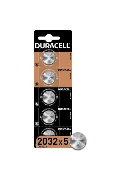 Duracell Özel CR2032 Lityum Düğme Pil 3V (CR2032) 5 Adet