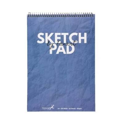 Fanart Academy Sketch Pad A4 Mavi 80gr Spiralli 50 Yaprak ürün görseli 1