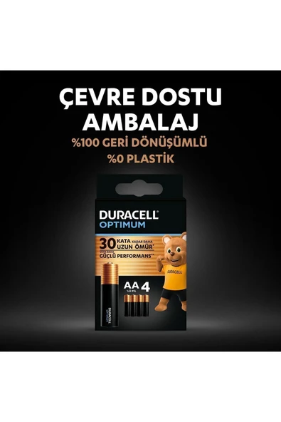 Duracell Optimum AA Alkalin Pil 1,5V LR6 MN1500 16'lı Paket - 7