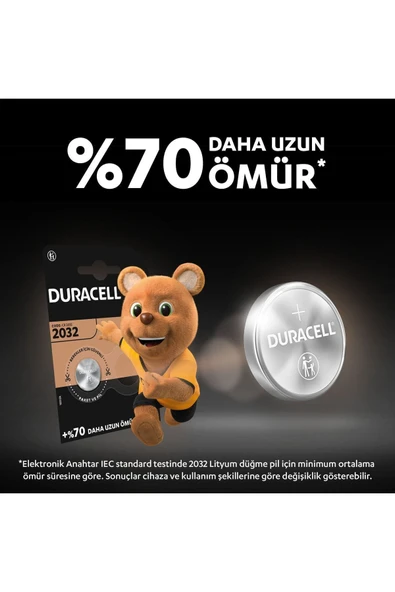 Duracell Özel 2032 Lityum Düğme Pil 3V (CR2032) 8li Paket - 7