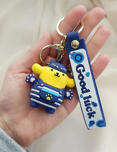 Kedi Pati 3D Silikon Anahtarlık Anime Karakter Çanta Cüzdan Süsü Aksesuar