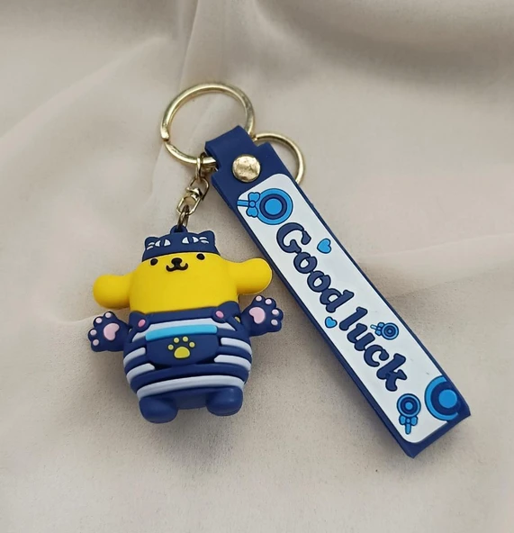 Kedi Pati 3D Silikon Anahtarlık Anime Karakter Çanta Cüzdan Süsü Aksesuar - 2