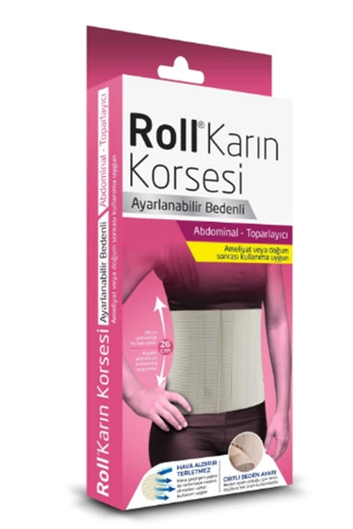 Roll Ayarlanabilir Bedenli Karın Korsesi
