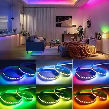 5metre 240 LED/m şerit Led RGB hortum kendinden yapışkanlı güçlü yüksek performans SMD2835 12V DC IP20