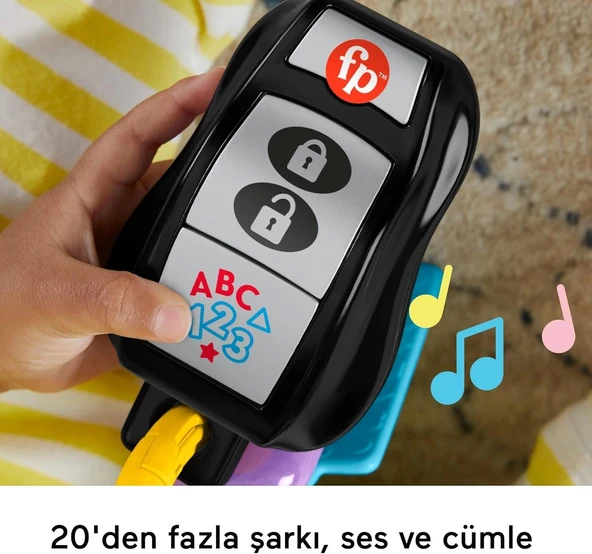 Fisher Price Sesli Eğlen ve Öğren Eğlenceli Aktivite Anahtarı HWY40 - 3