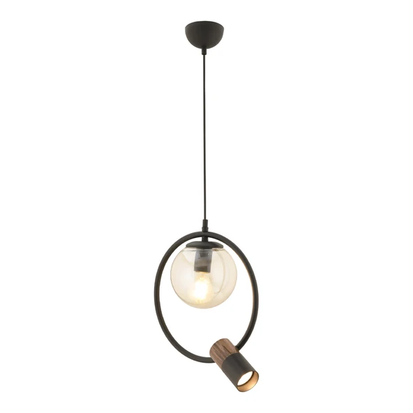 Apliqa Ayaz Tekli Modern Sarkıt Oturma Odası Salon Sarkıt Avize - Resim 3