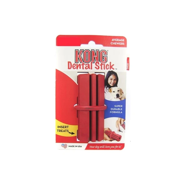 Kong Dental Stick Diş Temizliği için Çok Amaçlı Köpek Oyuncağı